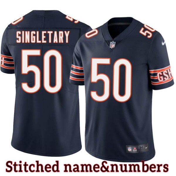 Navy Home Mike Singletary Jersey Chicago Bears #50