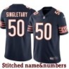 Navy Home Mike Singletary Jersey Chicago Bears #50
