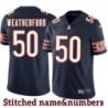 Navy Home Sterling Weatherford Jersey Chicago Bears #50