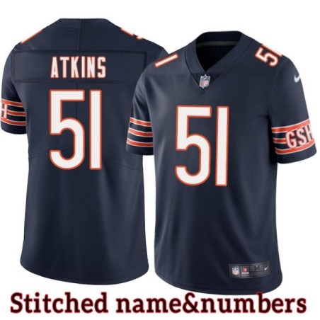 Navy Home Kelvin Atkins Jersey Chicago Bears #51