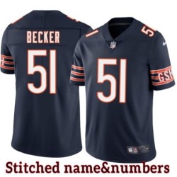 Navy Home Doug Becker Jersey Chicago Bears #51