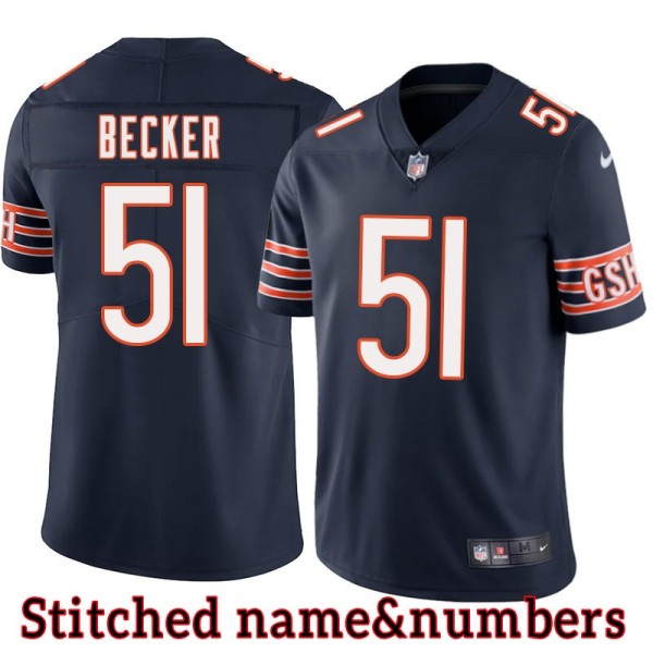Navy Home Doug Becker Jersey Chicago Bears #51
