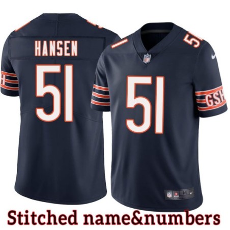 Navy Home Wayne Hansen Jersey Chicago Bears #51