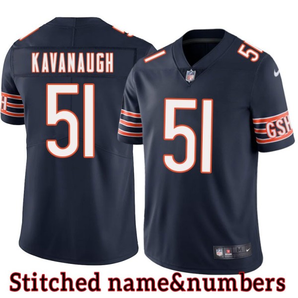 Navy Home Ken Kavanaugh Jersey Chicago Bears #51