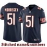 Navy Home Jim Morrissey Jersey Chicago Bears #51