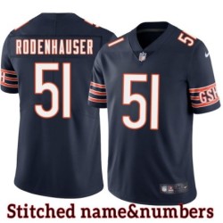 Navy Home Mark Rodenhauser Jersey Chicago Bears #51
