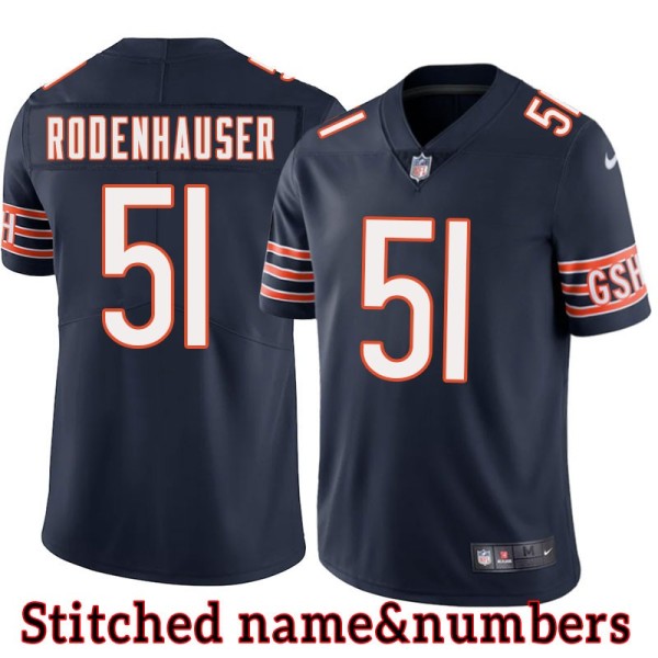 Navy Home Mark Rodenhauser Jersey Chicago Bears #51