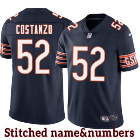 Navy Home Blake Costanzo Jersey Chicago Bears #52