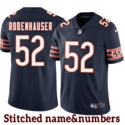 Navy Home Mark Rodenhauser Jersey Chicago Bears #52