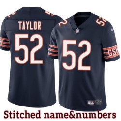 Navy Home Darrell Taylor Jersey Chicago Bears #52