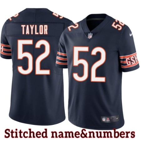 Navy Home Darrell Taylor Jersey Chicago Bears #52