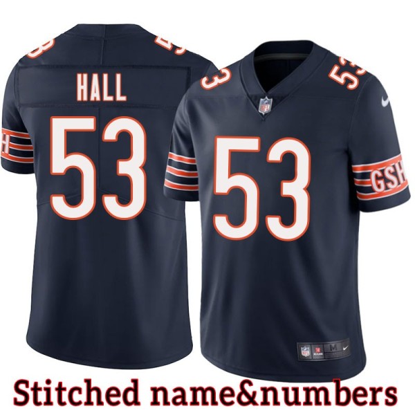 Navy Home Lemanski Hall Jersey Chicago Bears #53