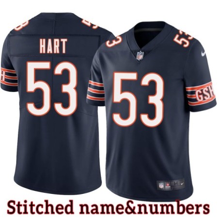 Navy Home Tommy Hart Jersey Chicago Bears #53