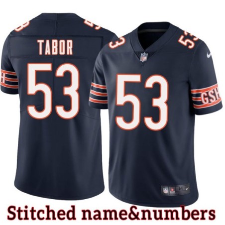 Navy Home Paul Tabor Jersey Chicago Bears #53