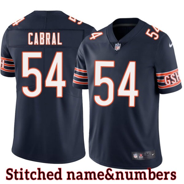 Navy Home Brian Cabral Jersey Chicago Bears #54