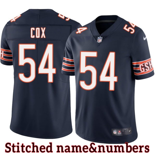 Navy Home Ron Cox Jersey Chicago Bears #54