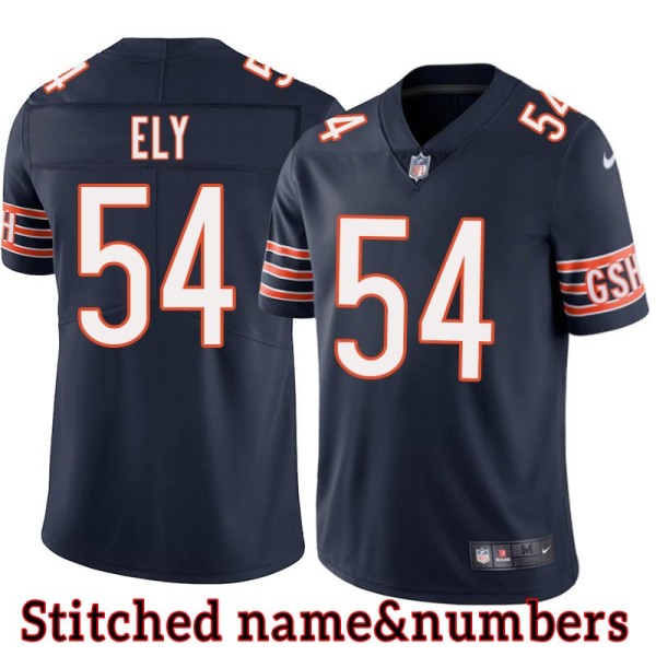 Navy Home Larry Ely Jersey Chicago Bears #54