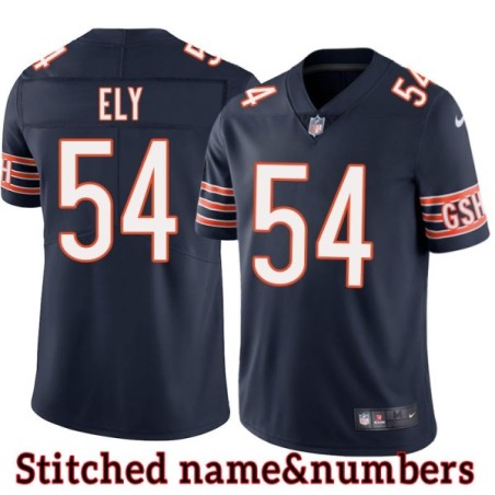 Navy Home Larry Ely Jersey Chicago Bears #54
