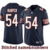Navy Home LaSalle Harper Jersey Chicago Bears #54