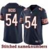 Navy Home Tom Hicks Jersey Chicago Bears #54
