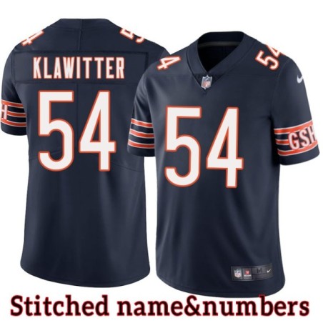 Navy Home Dick Klawitter Jersey Chicago Bears #54