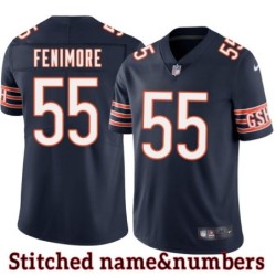 Navy Home Bob Fenimore Jersey Chicago Bears #55