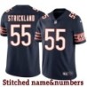 Navy Home Larry Strickland Jersey Chicago Bears #55
