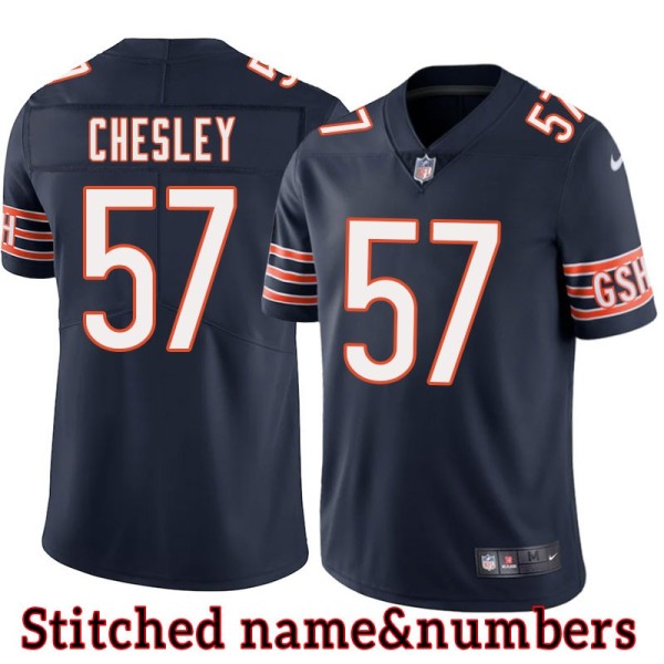 Navy Home Al Chesley Jersey Chicago Bears #57