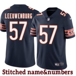 Navy Home Dick Leeuwenburg Jersey Chicago Bears #57