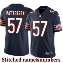 Navy Home Billy Patterson Jersey Chicago Bears #57