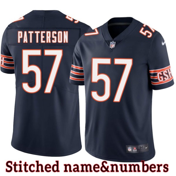 Navy Home Billy Patterson Jersey Chicago Bears #57