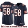 Navy Home John Kreamcheck Jersey Chicago Bears #58