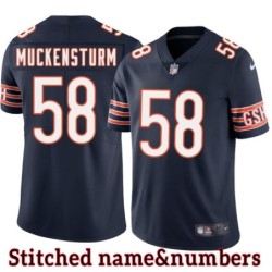 Navy Home Jerry Muckensturm Jersey Chicago Bears #58