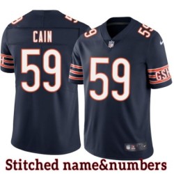 Navy Home Joe Cain Jersey Chicago Bears #59