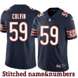 Navy Home Rosevelt Colvin Jersey Chicago Bears #59
