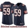 Navy Home Jim Schwantz Jersey Chicago Bears #59