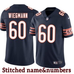 Navy Home Casey Wiegmann Jersey Chicago Bears #60