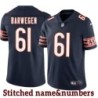 Navy Home Dick Barwegen Jersey Chicago Bears #61