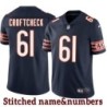 Navy Home Don Croftcheck Jersey Chicago Bears #61