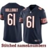 Navy Home Glen Holloway Jersey Chicago Bears #61