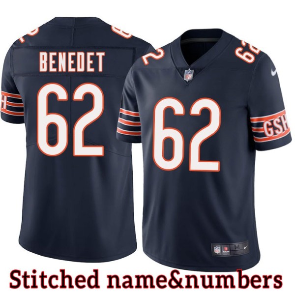 Navy Home Theo Benedet Jersey Chicago Bears #62