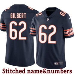 Navy Home Kline Gilbert Jersey Chicago Bears #62