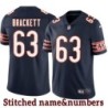 Navy Home M.L. Brackett Jersey Chicago Bears #63
