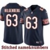 Navy Home Jay Hilgenberg Jersey Chicago Bears #63