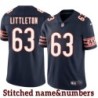 Navy Home Jody Littleton Jersey Chicago Bears #63