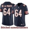 Navy Home Brian De La Puente Jersey Chicago Bears #64
