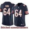 Navy Home Rob Fada Jersey Chicago Bears #64
