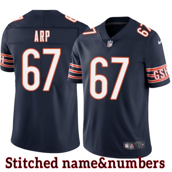 Navy Home John Arp Jersey Chicago Bears #67