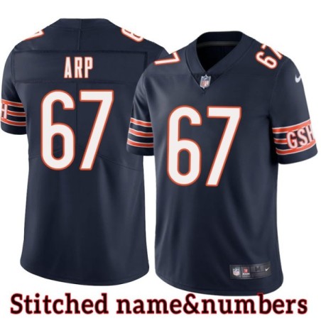 Navy Home John Arp Jersey Chicago Bears #67