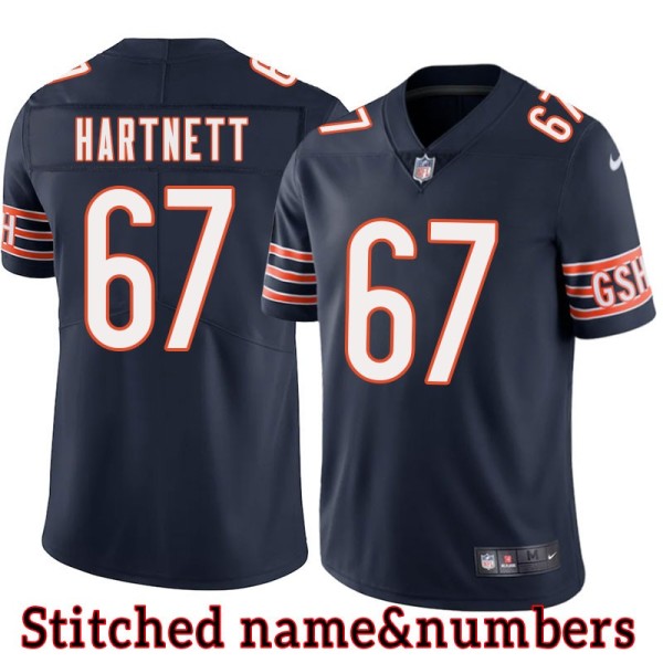 Navy Home Perry Hartnett Jersey Chicago Bears #67